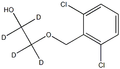 2-[(2,6-Dichlorobenzyl)oxy]ethanol-d4 Struktur