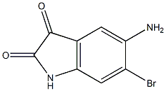 5-Amino-6-bromo-1H-indole-2,3-dione Struktur