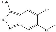 5-Bromo-6-methoxy-2H-indazol-3-ylamine Struktur