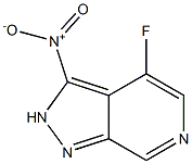 4-Fluoro-3-nitro-2H-pyrazolo[3,4-c]pyridine Struktur