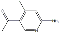 1-(6-Amino-4-methyl-pyridin-3-yl)-ethanone Struktur