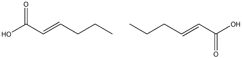 TRANS-2-HEXENOIC ACID trans-2-hexenoic acid Struktur