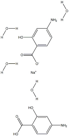 SODIUM 4-AMINOSALICYLATE DIHYDRATE 4-Aminosalicylic acid dihydrate Struktur