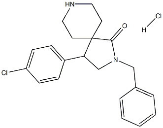 2-BENZYL-4-(4-CHLOROPHENYL)-2,8-DIAZASPIRO[4.5]DECAN-1-ONE HYDROCHLORIDE Struktur