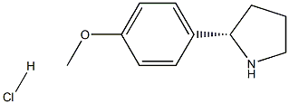 (S)-2-(4-METHOXYPHENYL)PYRROLIDINE HYDROCHLORIDE Struktur