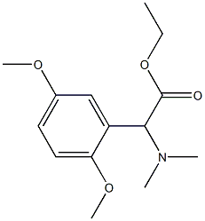 (2,5-DIMETHOXY-PHENYL)-DIMETHYLAMINO-ACETIC ACID ETHYL ESTER Struktur