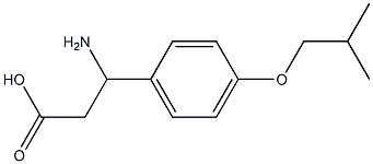 3-AMINO-3-(4-ISOBUTOXY-PHENYL)-PROPIONIC ACID Struktur