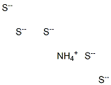 Ammonium pentasulfide Struktur