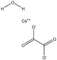 Calcium oxalate monohydrate Struktur