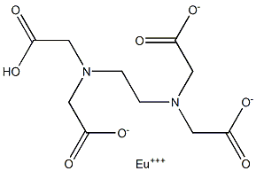 Europium(III) hydrogen EDTA Struktur