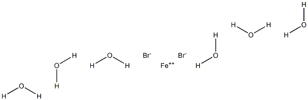 Iron(II) bromide hexahydrate Struktur