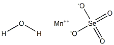 Manganese(II) selenate monohydrate Struktur