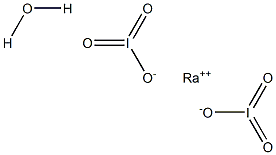 Radium iodate monohydrate Struktur