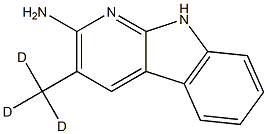 2-Amino-3-methyl-D3-9H-pyrido[2,3-b]indole Struktur