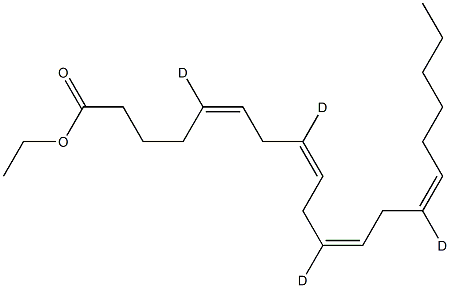 Arachidonic Acid-5,8,11,14-D4 Ethyl Ester Struktur