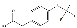 p-Trifluoromethylthiophenylacetic acid Struktur