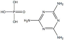 Melamine phosphate Struktur