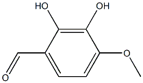 2,3-dihydroxy-4-methoxybenzaldehyde Struktur