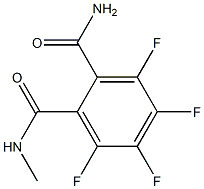 N- methyl-tetrafluoro-phthalic acid diamide Struktur