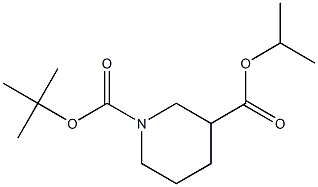 Methyl(ethyl) 1-tert-Butoxycarbonyl-Piperidine-3-carboxylate Struktur