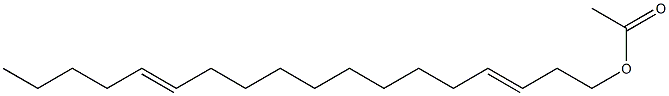 TRANS,TRANS-3,13-OCTADECADIENYL ACETATE Struktur