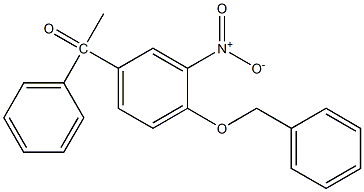 1-[3-nitro-4-(phenylmethoxy)phenyl]-acetophenone Struktur