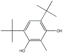 2,4-di-tert-butyl-6-methyl-1,5-dihydroxy benzene Struktur