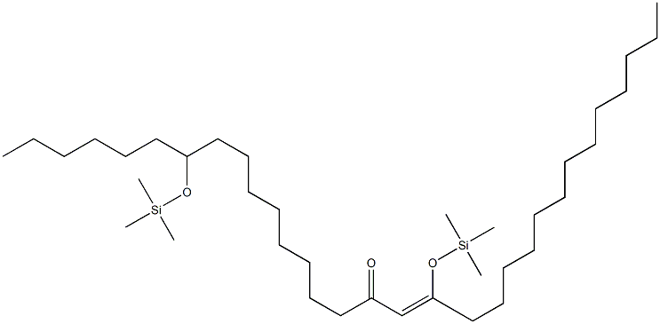 (4Z)-15-Hexyl-2,2,17,17-tetramethyl-4-tridecyl-3,16-dioxa-2,17-disilao ctadec-4-en-6-one Struktur