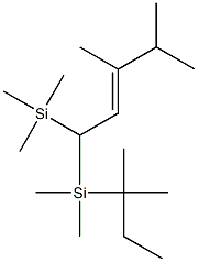 1-[(1,1-Dimethylpropyl)dimethylsilyl]-3,4-dimethyl-1-trimethylsilylpen t-2-ene Struktur