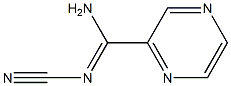 N'-CYANOPYRAZINE-2-CARBOXIMIDAMIDE Struktur