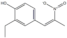 1-(4-HYDROXY-3-ETHYLPHENYL)-2-NITROPROPENE Struktur