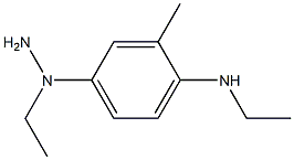 4-amino-N,N'-diethyl-amino-m-toluidine Struktur