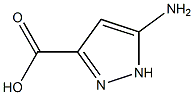 5-Amino-3-Pyrazolecarboxylic Acid Struktur