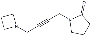 N-(4-(1-azetidinyl)-2-butynyl)-2-pyrrolidone Struktur