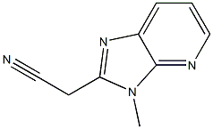 2-cyanomethyl-3-methyl-3H-imidazo(4,5-b)pyridine Struktur