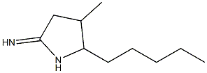 4-methyl-5-pentylpyrrolidin-2-imine Struktur