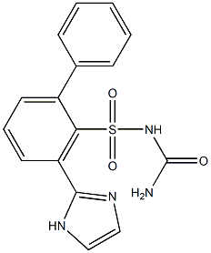 (imidazolylbiphenylyl)sulfonylurea Struktur