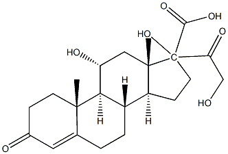 hydrocortisone-17-carboxylic acid Struktur