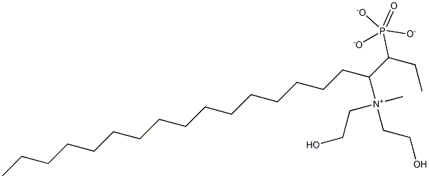 2-(bis(2-hydroxyethyl)methylammonio)ethylstearylphosphate Struktur