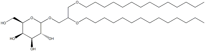 1,2-di-O-tetradecyl-3-O-(galactosyl)glycerol Struktur