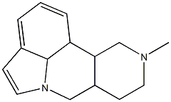 octahydro-7H-10-methylindolo(1,7-bc)(2,6)-naphthyridine Struktur