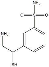 3-(2-amino-1-sulfanylethyl)benzenesulfonamide Struktur