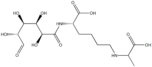 N(epsilon)-(1-carboxyethyl)-N-(galacturonoyl)-lysine Struktur