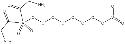 diglycyl triperoxodivanadate Struktur