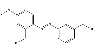 3'-hydroxymethyl-4-dimethylaminoazobenzenecarbinol Struktur