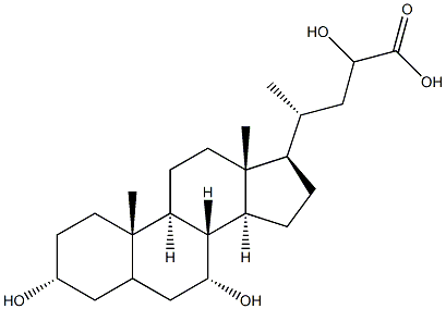 23-hydroxychenodeoxycholic acid Struktur