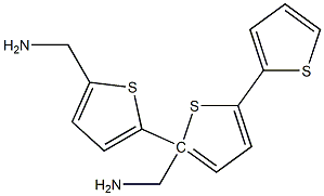 5',5''-bis(aminomethyl)-2,2'-5',2''-terthiophene Struktur