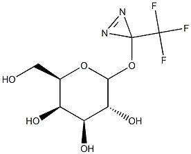 3-trifluoromethyldiazirin-3-yl galactopyranoside Struktur