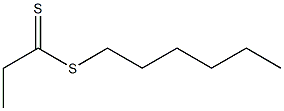 methyl 1-hexylthioacetothioate Struktur