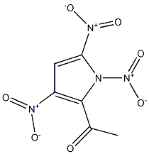 1,3,5-trinitro-2-acetylpyrrole Struktur